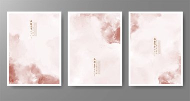 Suluboya geçmişi olan kartlar. Kapak için tasarım, tarih, kartpostal, afiş, logo.