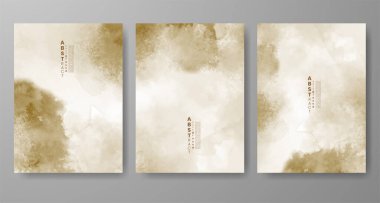 Soyut suluboya arka plan çizimleri. Kapak için tasarım, tarih, kartpostal, afiş, logo.