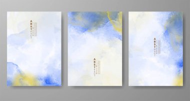 Soyut suluboya arka plan çizimleri. Kapak için tasarım, tarih, kartpostal, afiş, logo.