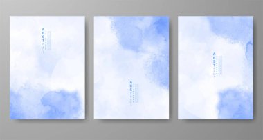 Soyut suluboya arka plan çizimleri. Kapak için tasarım, tarih, kartpostal, afiş, logo.