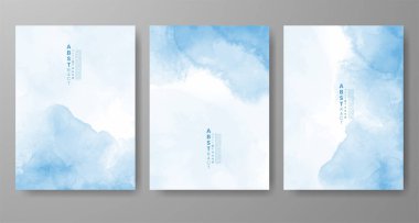 Soyut suluboya arka plan çizimleri. Kapak için tasarım, tarih, kartpostal, afiş, logo.