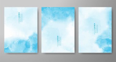 Soyut suluboya arka plan çizimleri. Kapak için tasarım, tarih, kartpostal, afiş, logo.