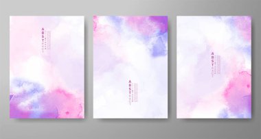 Soyut suluboya arka plan çizimleri. Kapak için tasarım, tarih, kartpostal, afiş, logo.