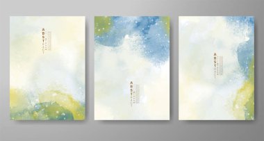 Soyut suluboya arka plan çizimleri. Kapak için tasarım, tarih, kartpostal, afiş, logo.