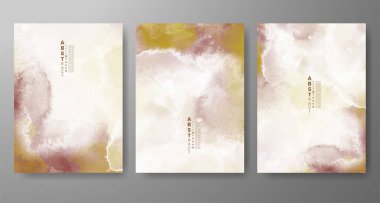 Soyut suluboya arka plan çizimleri. Kapak için tasarım, tarih, kartpostal, afiş, logo.