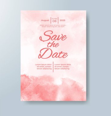 Suluboya Minimal Kart. Klasik Vektör Tasarım Kartları. Düğün Soyut Arkaplan Davetiyesi. Sanat Şablonu. Broşür ve Kapak Tasarımı için Yaratıcı Resimler. Asgari Suluboya Sanatı.