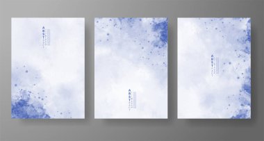 Suluboya Minimal Kart. Klasik Vektör Tasarım Kartları. Düğün Soyut Davetiye Sanat Şablonu. Broşür ve Kapak Tasarımı için Yaratıcı Resimler. Asgari Suluboya Sanatı.