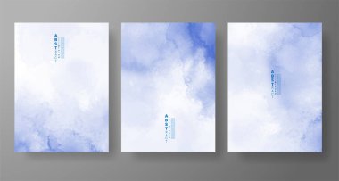 Suluboya Minimal Kart. Klasik Vektör Tasarım Kartları. Düğün Soyut Davetiye Sanat Şablonu. Broşür ve Kapak Tasarımı için Yaratıcı Resimler. Asgari Suluboya Sanatı.