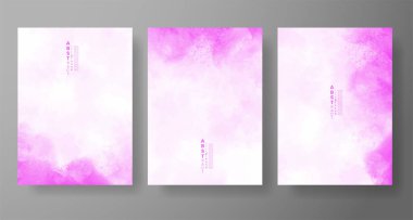 Suluboya Minimal Kart. Klasik Vektör Tasarım Kartları. Düğün Soyut Davetiye Sanat Şablonu. Broşür ve Kapak Tasarımı için Yaratıcı Resimler. Asgari Suluboya Sanatı.