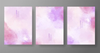 Suluboya Minimal Kart. Klasik Vektör Tasarım Kartları. Düğün Soyut Davetiye Sanat Şablonu. Broşür ve Kapak Tasarımı için Yaratıcı Resimler. Asgari Suluboya Sanatı.