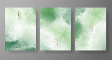 Suluboya Minimal Kart. Klasik Vektör Tasarım Kartları. Düğün Soyut Davetiye Sanat Şablonu. Broşür ve Kapak Tasarımı için Yaratıcı Resimler. Asgari Suluboya Sanatı.