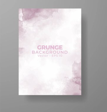 Suluboya Minimal Kart. Klasik Vektör Tasarım Kartları. Düğün Soyut Davetiye Sanat Şablonu. Broşür ve Kapak Tasarımı için Yaratıcı Resimler. Asgari Suluboya Sanatı.