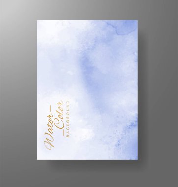 Suluboya Minimal Kart. Klasik Vektör Tasarım Kartları. Düğün Soyut Davetiye Sanat Şablonu. Broşür ve Kapak Tasarımı için Yaratıcı Resimler. Asgari Suluboya Sanatı.