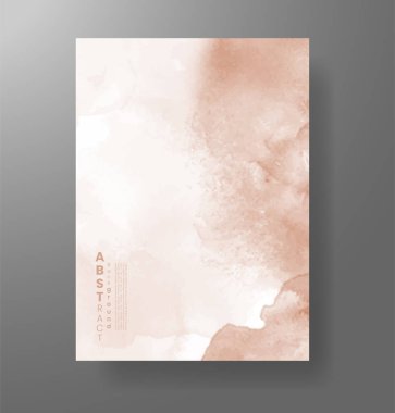 Suluboya Minimal Kart. Klasik Vektör Tasarım Kartları. Düğün Soyut Davetiye Sanat Şablonu. Broşür ve Kapak Tasarımı için Yaratıcı Resimler. Asgari Suluboya Sanatı.