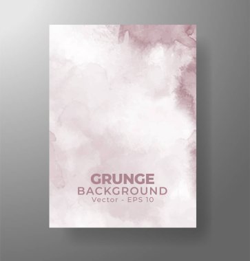 Suluboya Minimal Kart. Klasik Vektör Tasarım Kartları. Düğün Soyut Davetiye Sanat Şablonu. Broşür ve Kapak Tasarımı için Yaratıcı Resimler. Asgari Suluboya Sanatı.