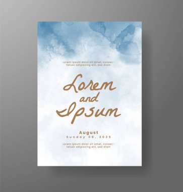 Soyut arkaplanlı düğün davetiyesi