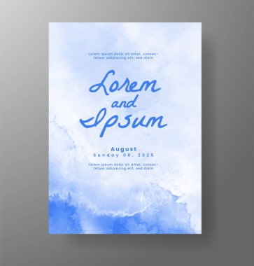 Soyut arkaplanlı düğün davetiyesi