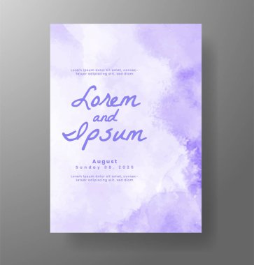 Soyut arkaplanlı düğün davetiyesi