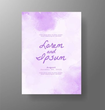 Soyut arkaplanlı düğün davetiyesi