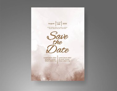 Soyut arkaplanlı düğün davetiyesi