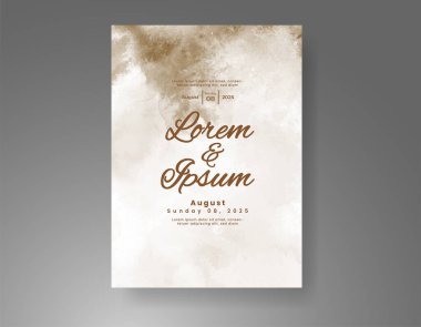 Soyut arkaplanlı düğün davetiyesi