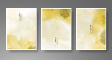 Parlak renkli vektör suluboya arkaplanlı kartlar. Randevunuz, kartpostalınız, afişiniz için tasarım.