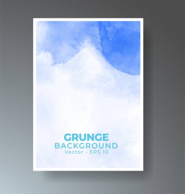 Parlak renkli vektör suluboya arka planı olan kartlar. Randevunuz, kartpostalınız, afişiniz için tasarım.