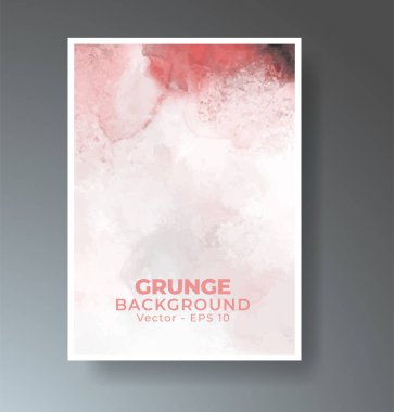 Parlak renkli vektör suluboya arka planı olan kartlar. Randevunuz, kartpostalınız, afişiniz için tasarım.