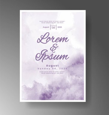 Soyut arkaplanlı düğün davetiyesi