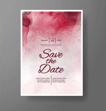 Soyut arkaplanlı düğün davetiyesi