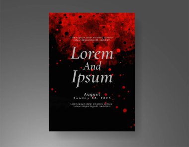 Soyut arkaplanlı düğün davetiyesi