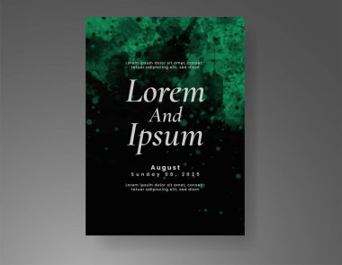 Soyut arkaplanlı düğün davetiyesi