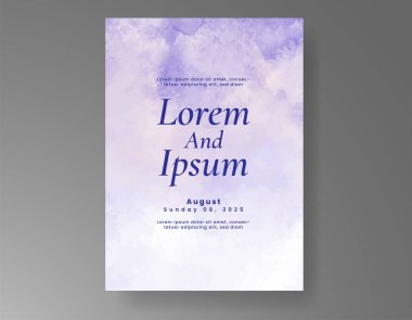 Soyut arkaplanlı düğün davetiyesi