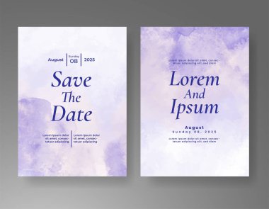 Soyut arkaplanlı düğün davetiyesi