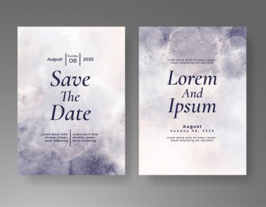 Soyut arkaplanlı düğün davetiyesi