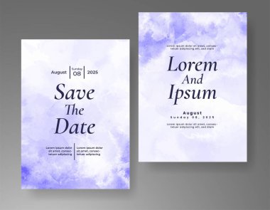 Soyut arkaplanlı düğün davetiyesi