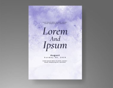 Soyut arkaplanlı düğün davetiyesi