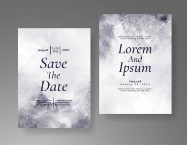 Soyut arkaplanlı düğün davetiyesi