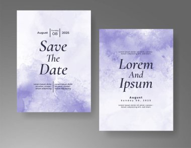 Soyut arkaplanlı düğün davetiyesi