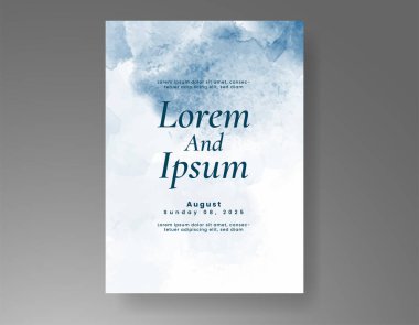 Soyut arkaplanlı düğün davetiyesi