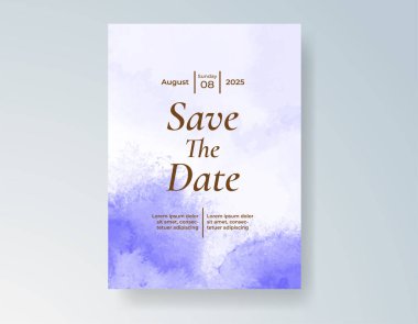 Soyut arkaplanlı düğün davetiyesi