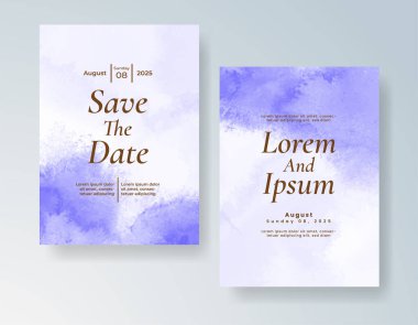 Soyut arkaplanlı düğün davetiyesi