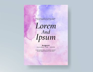 Soyut arkaplanlı düğün davetiyesi