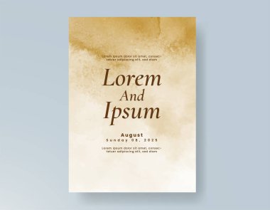 Soyut arkaplanlı düğün davetiyesi