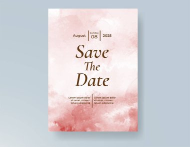 Soyut arkaplanlı düğün davetiyesi