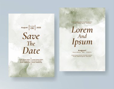 Soyut arkaplanlı düğün davetiyesi