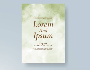 Soyut arkaplanlı düğün davetiyesi