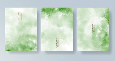 Davetiye şablonu koleksiyonu için suluboya sıçraması