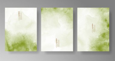 Davetiye şablonu koleksiyonu için suluboya sıçraması