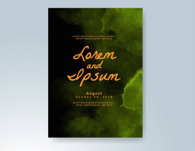 Soyut arkaplanlı düğün davetiyesi